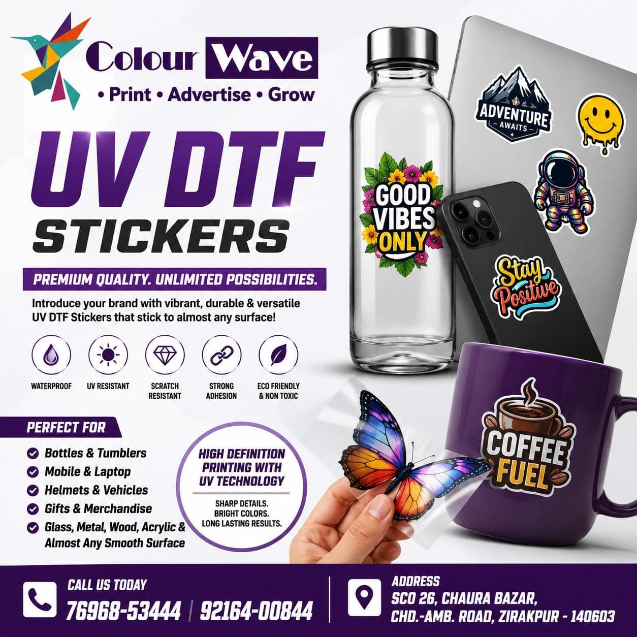 UV DTF stickers